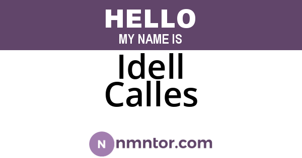 Idell Calles