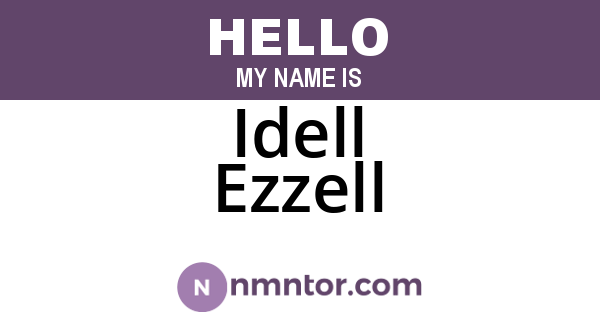 Idell Ezzell
