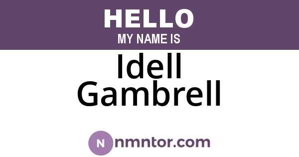 Idell Gambrell