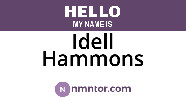 Idell Hammons