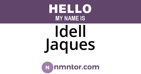 Idell Jaques