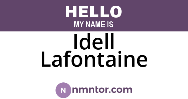 Idell Lafontaine