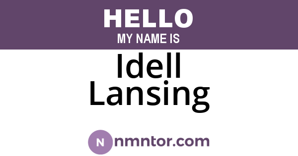 Idell Lansing