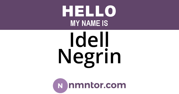 Idell Negrin