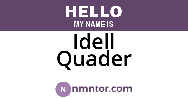 Idell Quader