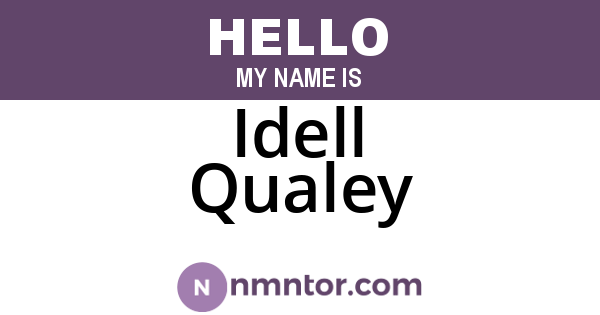 Idell Qualey