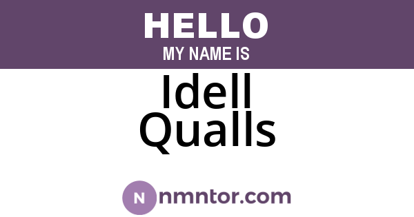 Idell Qualls