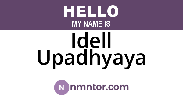Idell Upadhyaya