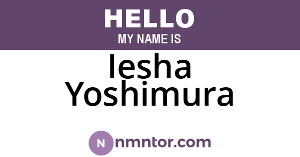 Iesha Yoshimura