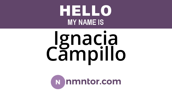 Ignacia Campillo