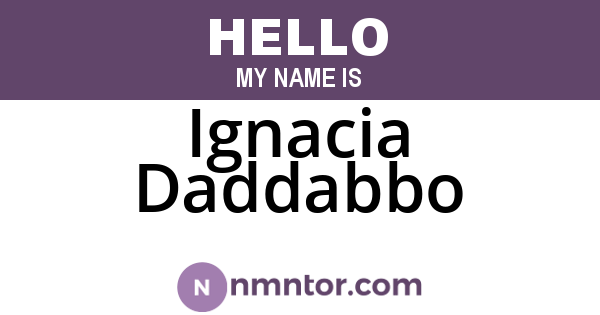 Ignacia Daddabbo