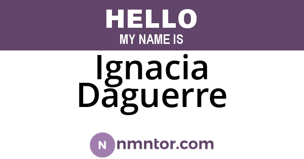 Ignacia Daguerre