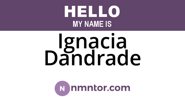 Ignacia Dandrade