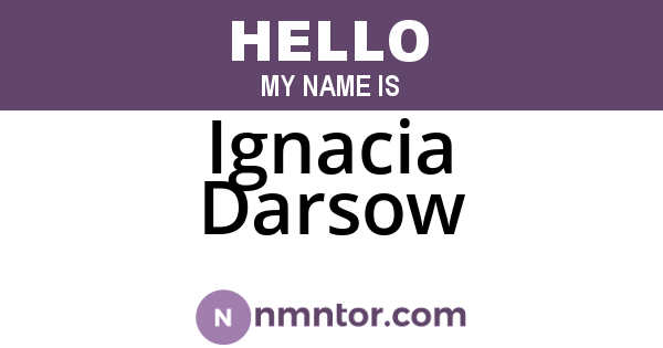 Ignacia Darsow