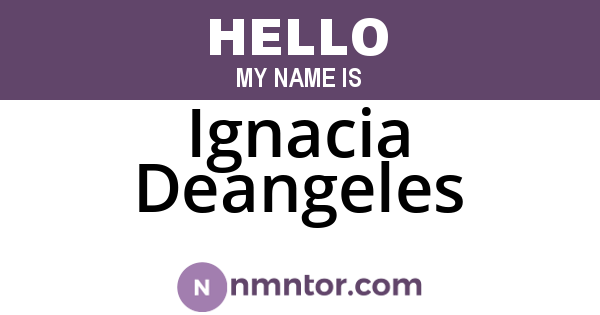 Ignacia Deangeles