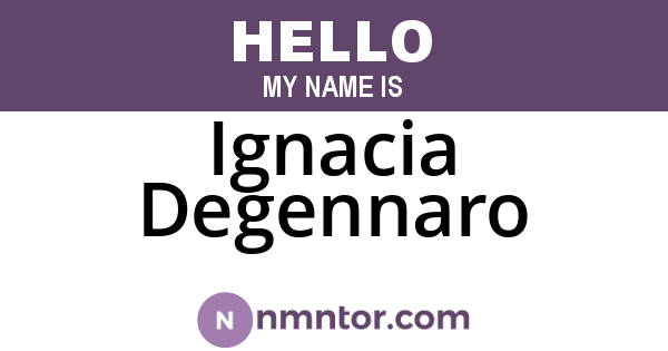 Ignacia Degennaro