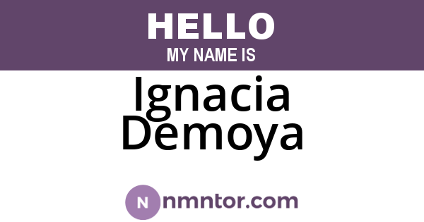 Ignacia Demoya