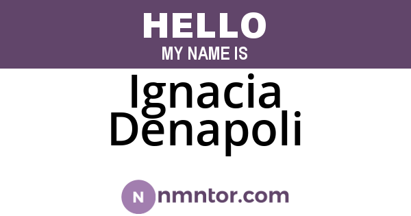 Ignacia Denapoli