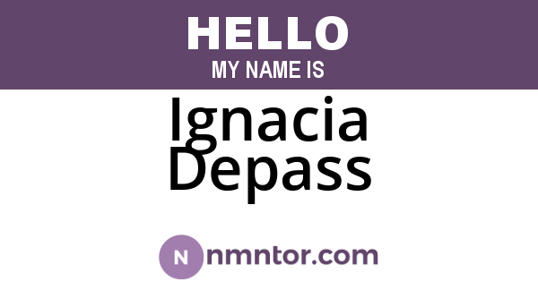 Ignacia Depass