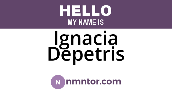 Ignacia Depetris