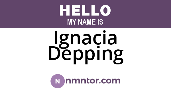 Ignacia Depping