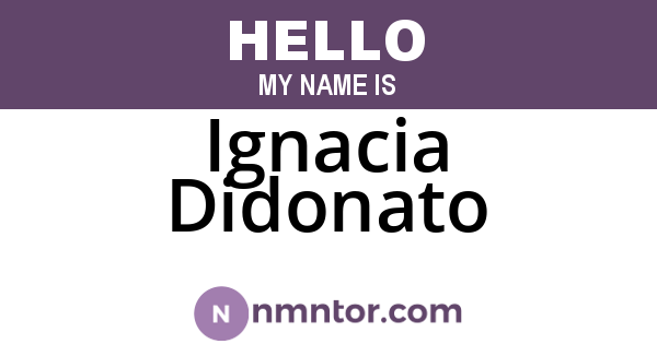 Ignacia Didonato