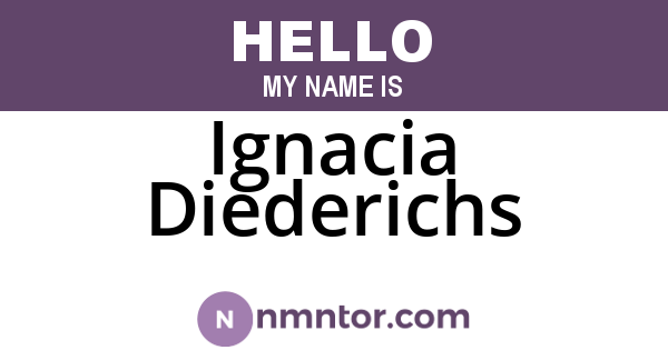 Ignacia Diederichs