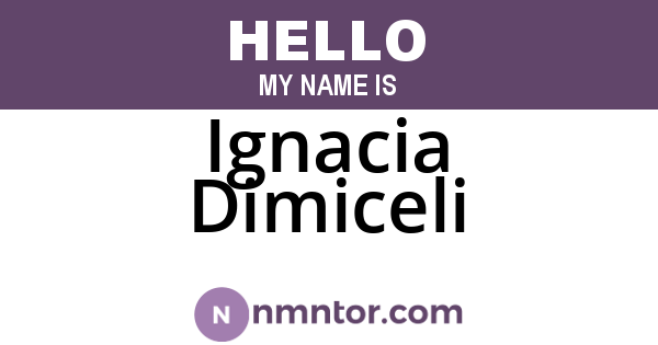 Ignacia Dimiceli