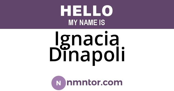 Ignacia Dinapoli