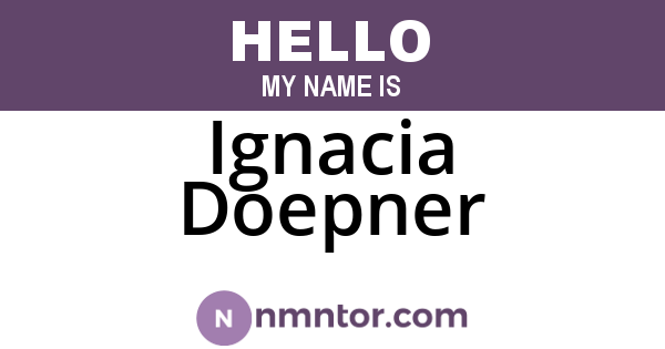 Ignacia Doepner