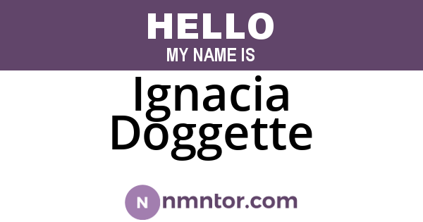 Ignacia Doggette