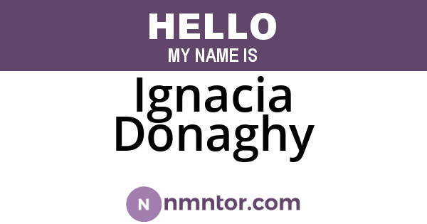 Ignacia Donaghy