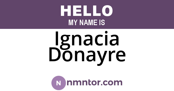 Ignacia Donayre