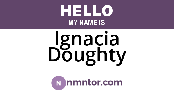 Ignacia Doughty