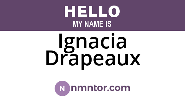Ignacia Drapeaux