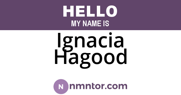 Ignacia Hagood
