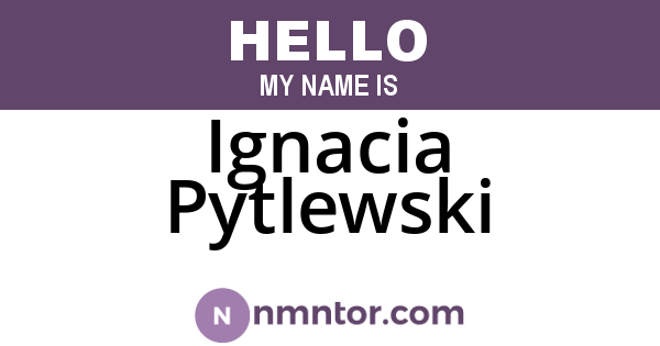 Ignacia Pytlewski