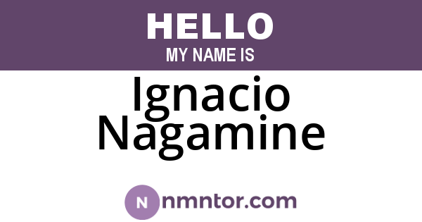 Ignacio Nagamine