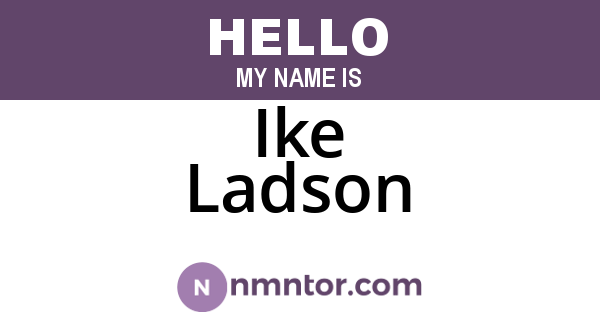 Ike Ladson