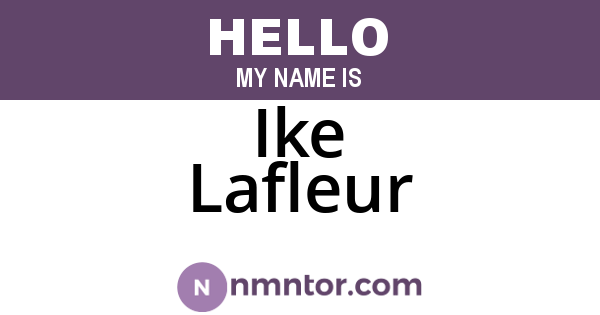 Ike Lafleur