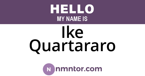 Ike Quartararo