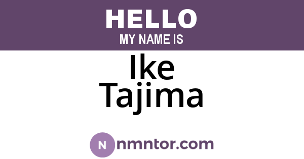Ike Tajima