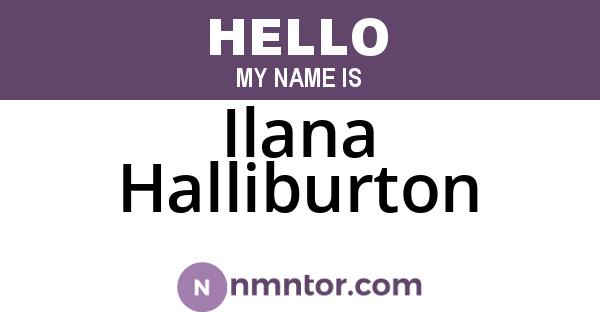 Ilana Halliburton