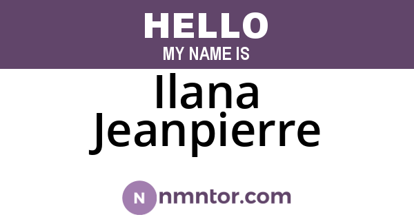 Ilana Jeanpierre