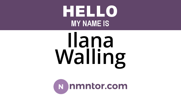 Ilana Walling