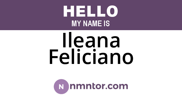 Ileana Feliciano