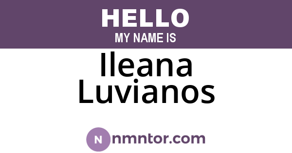 Ileana Luvianos