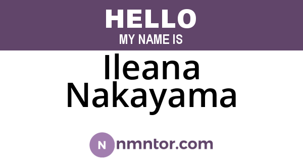 Ileana Nakayama