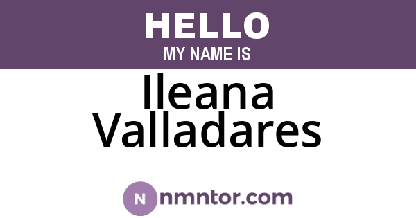 Ileana Valladares