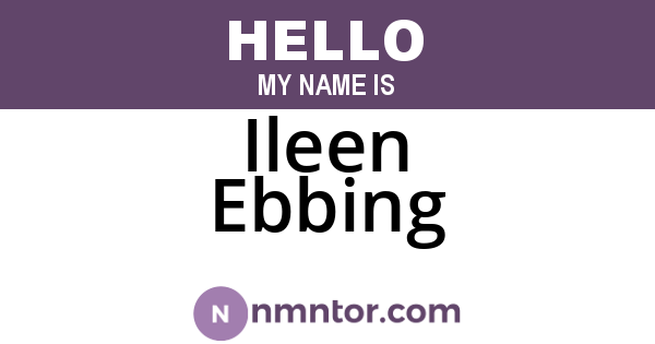 Ileen Ebbing